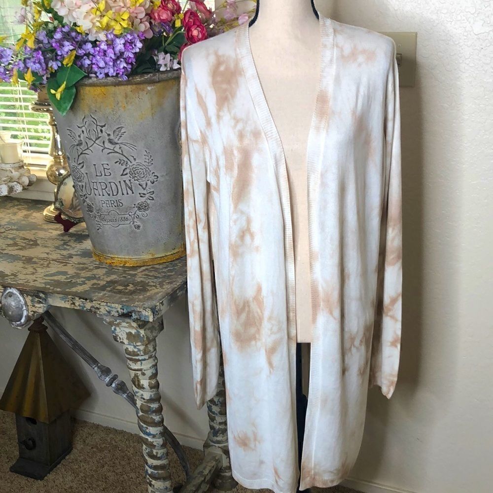 NOT FOR SALE Theo & Spence long cream and latte long sweater